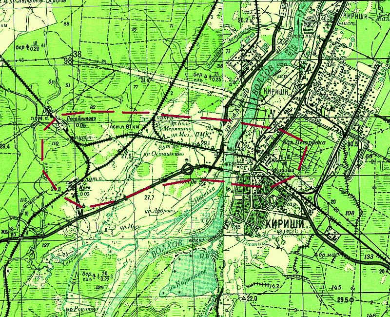 Карта киришский район подробная с деревнями